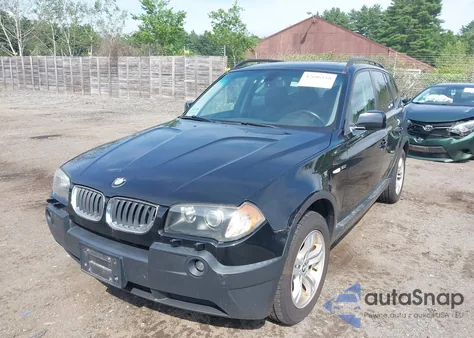 2005 BMW X3 3.0I z USA, uszkodzony, nr VIN WBXPA934X5WD23576
